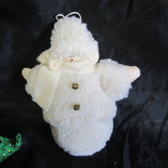 set of 5 plush christmas DECORATIONS, TY, RUSS, HANDMADE - Picture 3 of 10